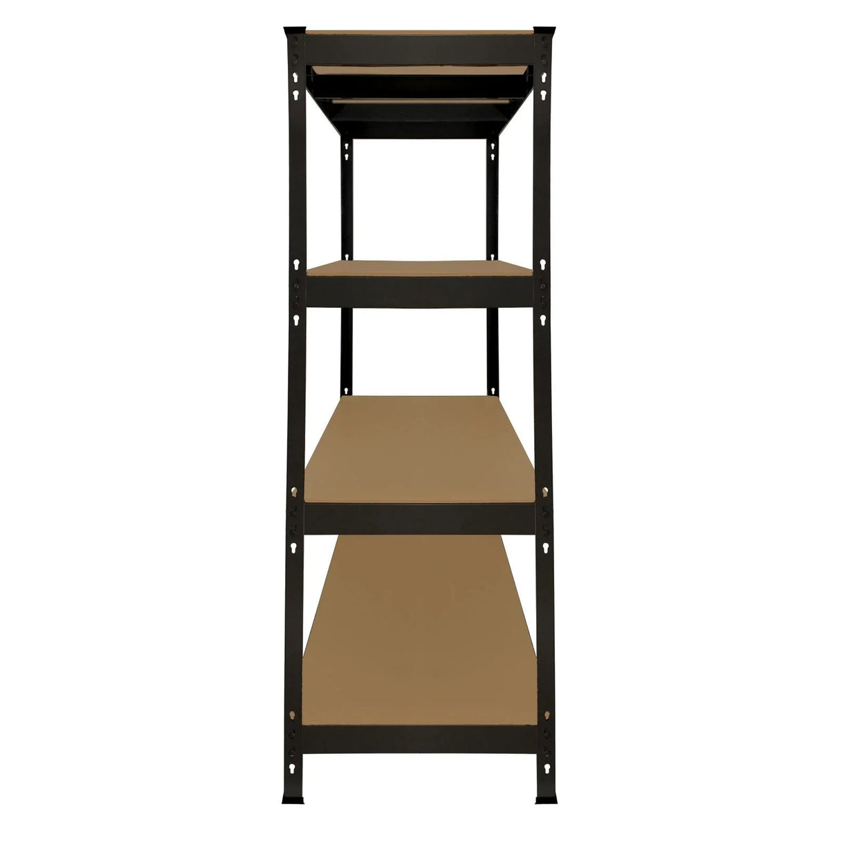 Monster Racking Q-Rax Heavy Duty Storage Shelving, 160cm W, 60cm D, Black