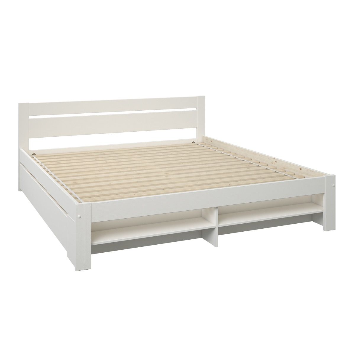 Noomi Pradis Kingsize Storage Bed White (FSC-Certified)