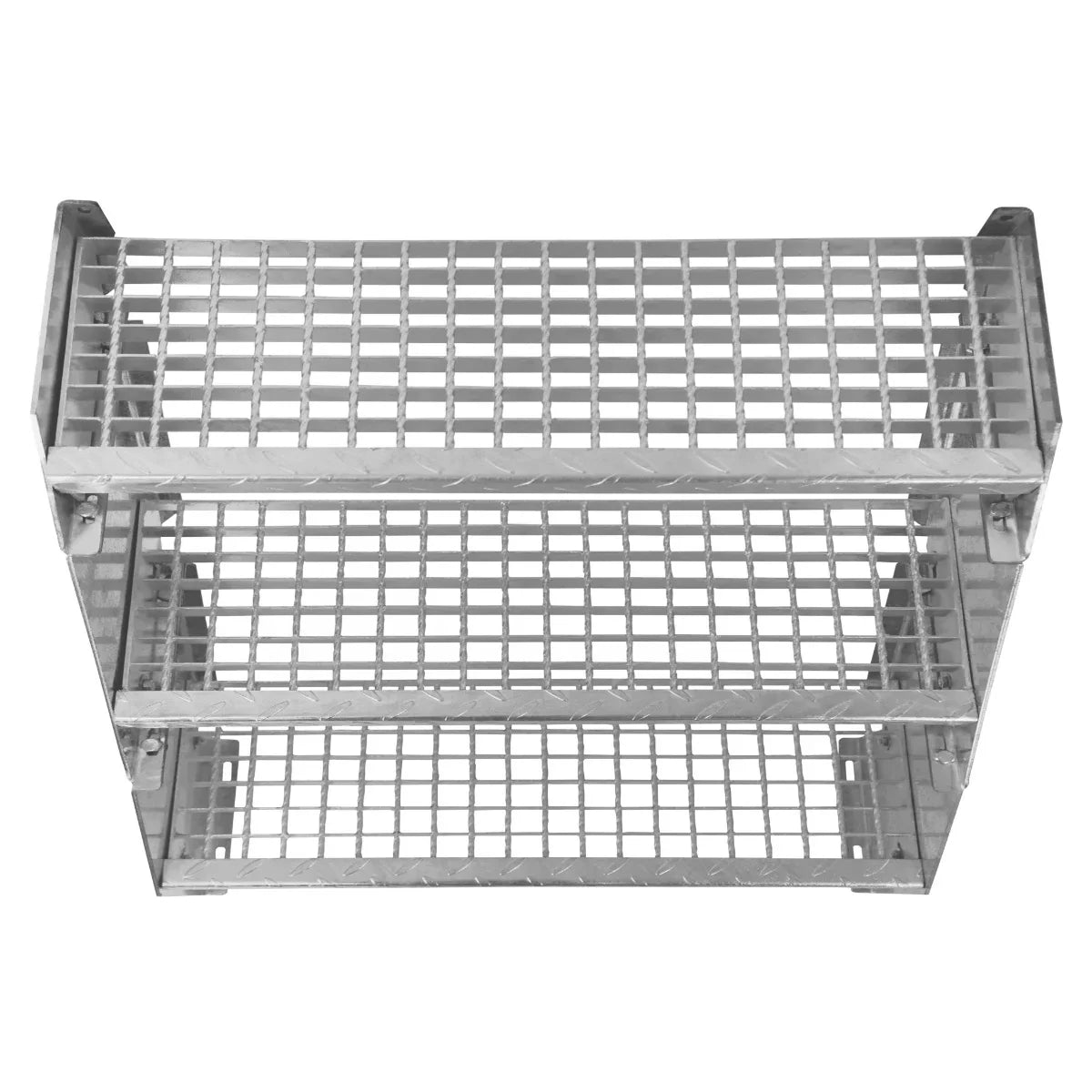 Adjustable 10 Section Galvanised Staircase - 900mm Wide