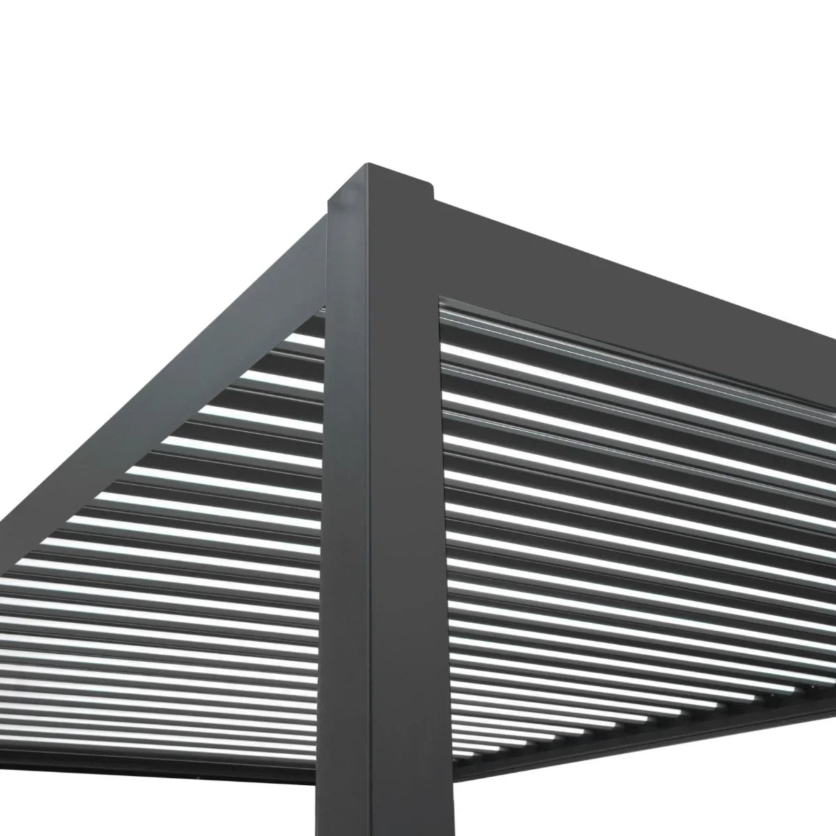Anthracite Aluminium Pergola - 3m x 4m
