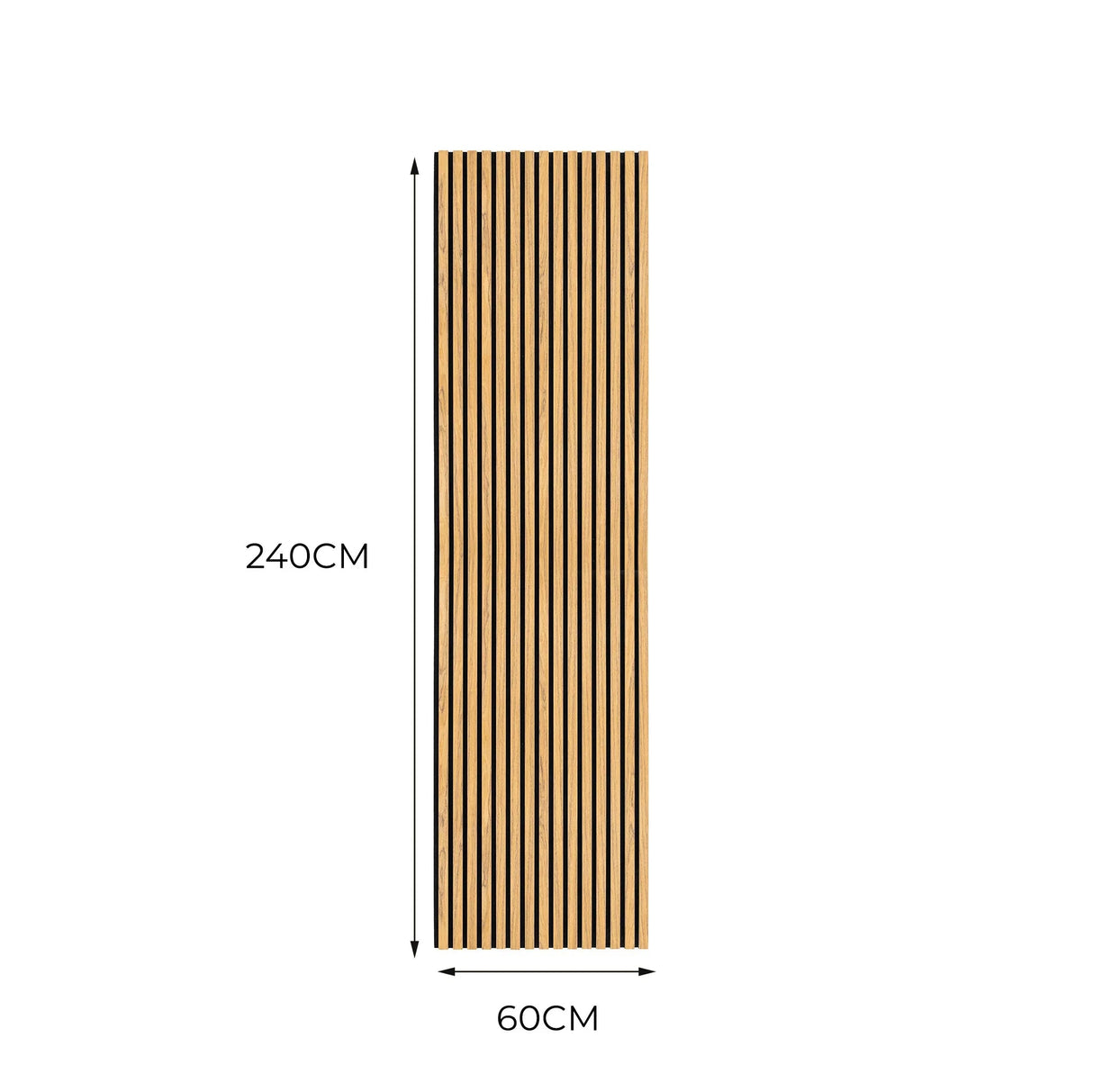 Acoustic Slat Wall Panel - Oak