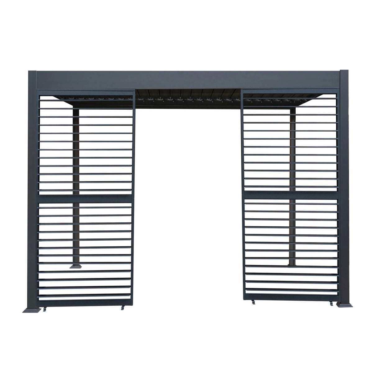 Anthracite Aluminium Pergola Shutter Panel – 92cm Wide