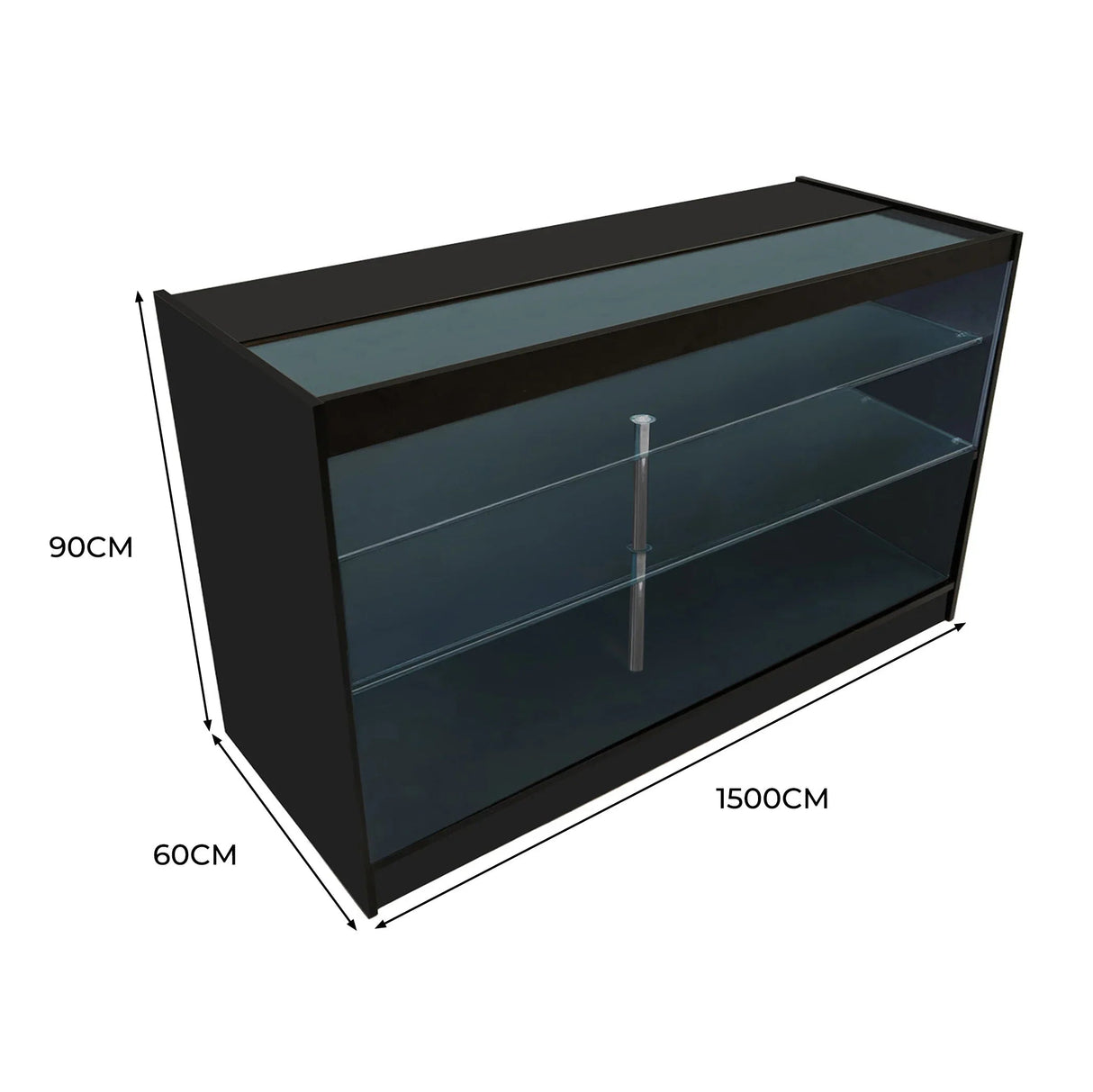 LED Retail Shop Counter K1500 - Black