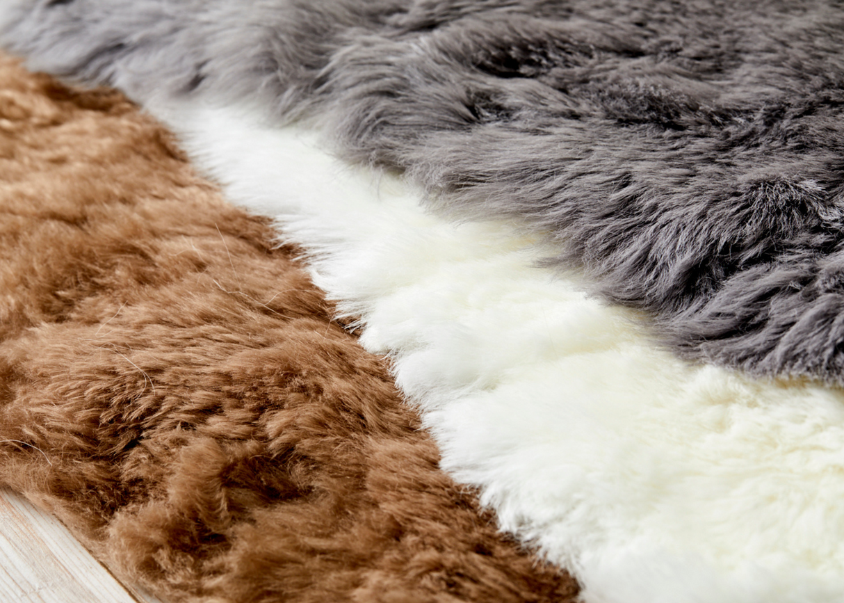 Teddy Bear Brown Shearling Yin Yoga Mat - Naturally beautiful. Free UK next day shipping and gift box.