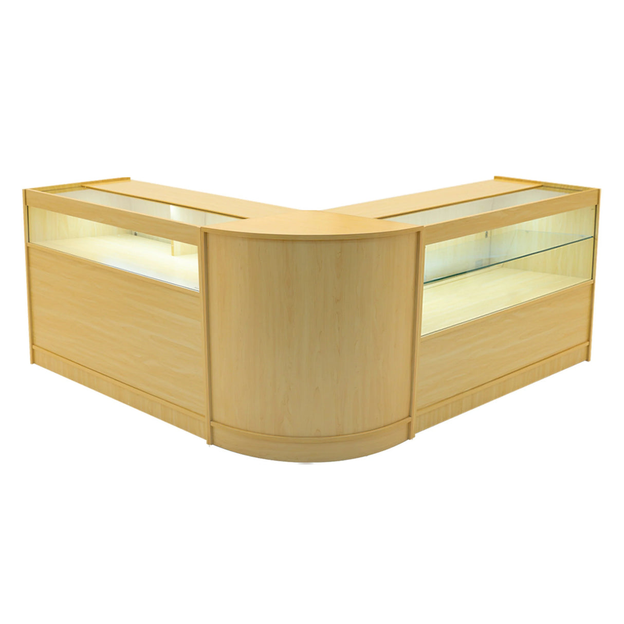 Adonis LED Shop Counter Set B1200, C1200 & CM60 - Maple
