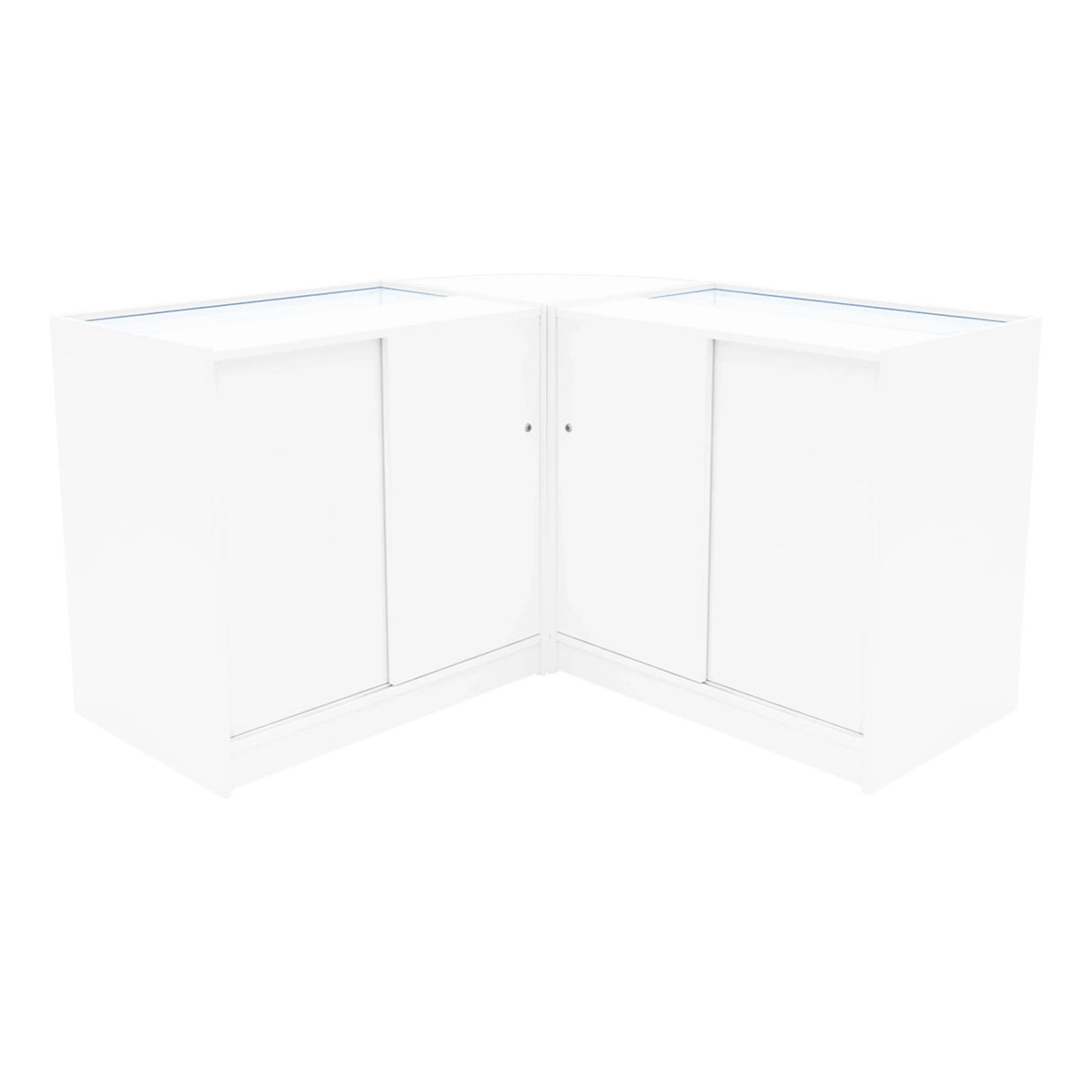 Harmonia LED Shop Counter Set B900, C900 & LM60 - White