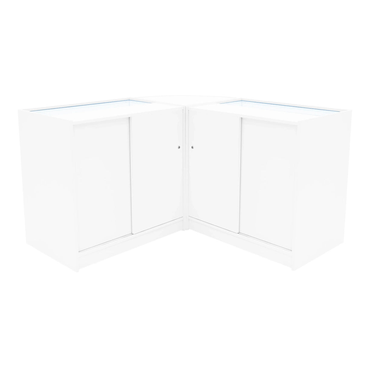 Demeter LED Shop Counter Set K900, B900 & LM60 - White