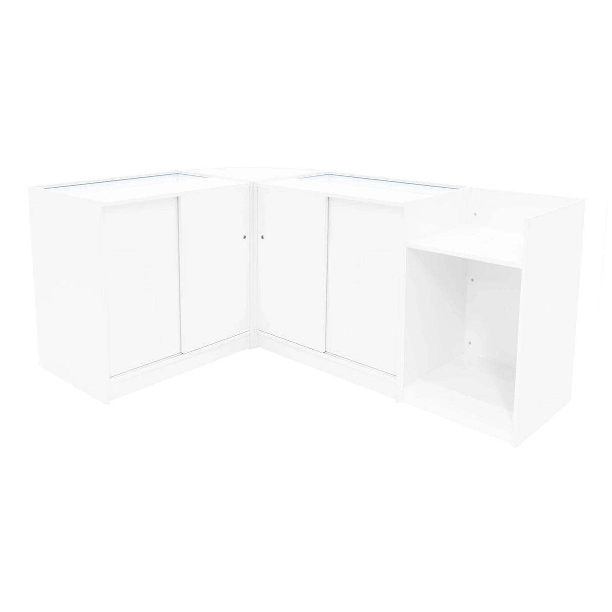 Polaris LED Shop Counter Set K900, B900, TB60 & CM60 - White