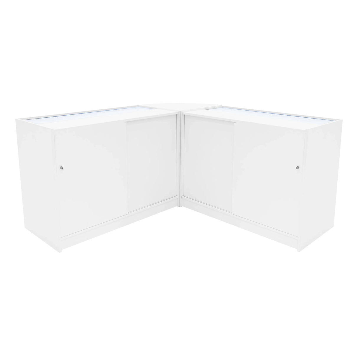 Helios LED Shop Counter Set CM60 & 2 x K1200 - White