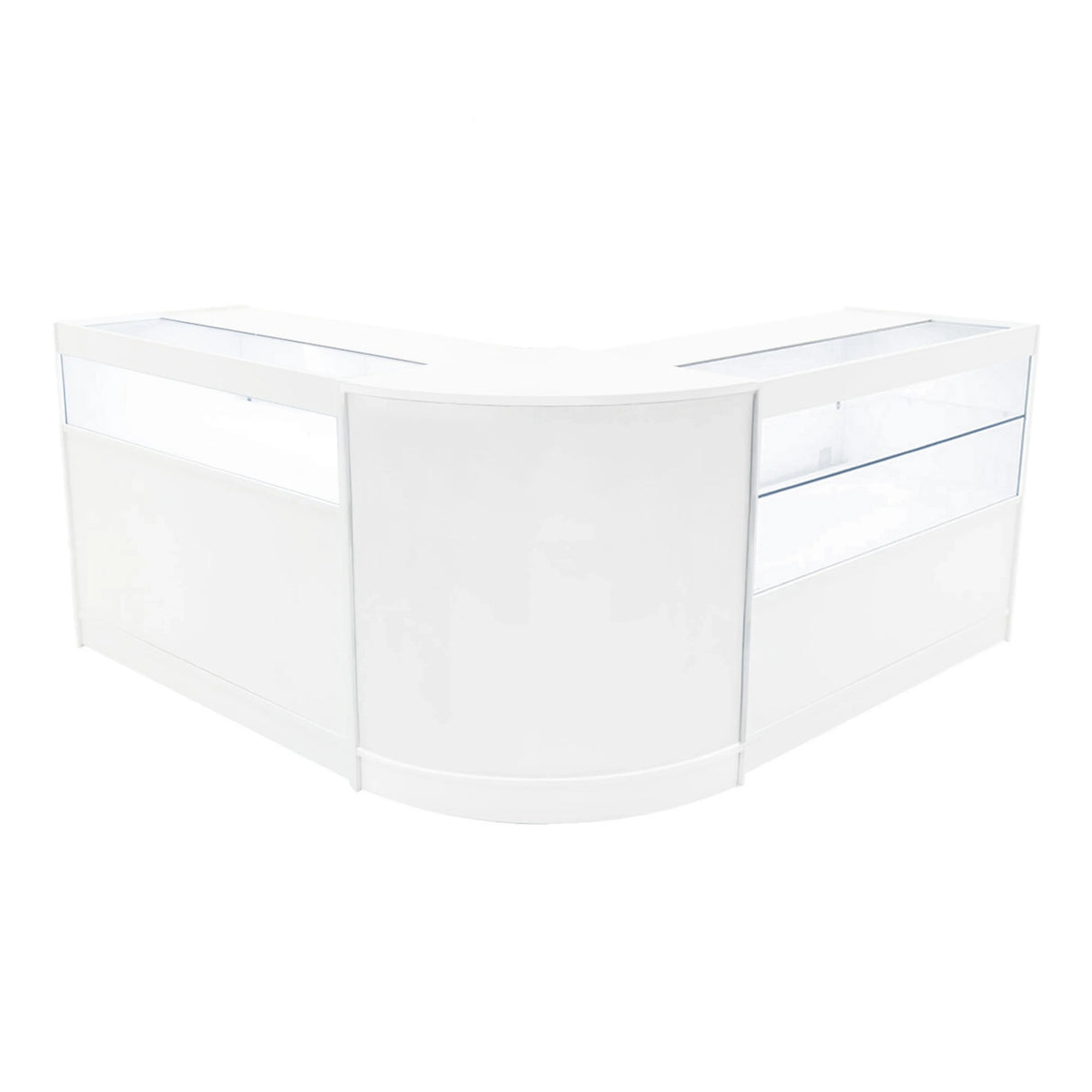 Adonis LED Shop Counter Set B1200, C1200 & CM60 - White