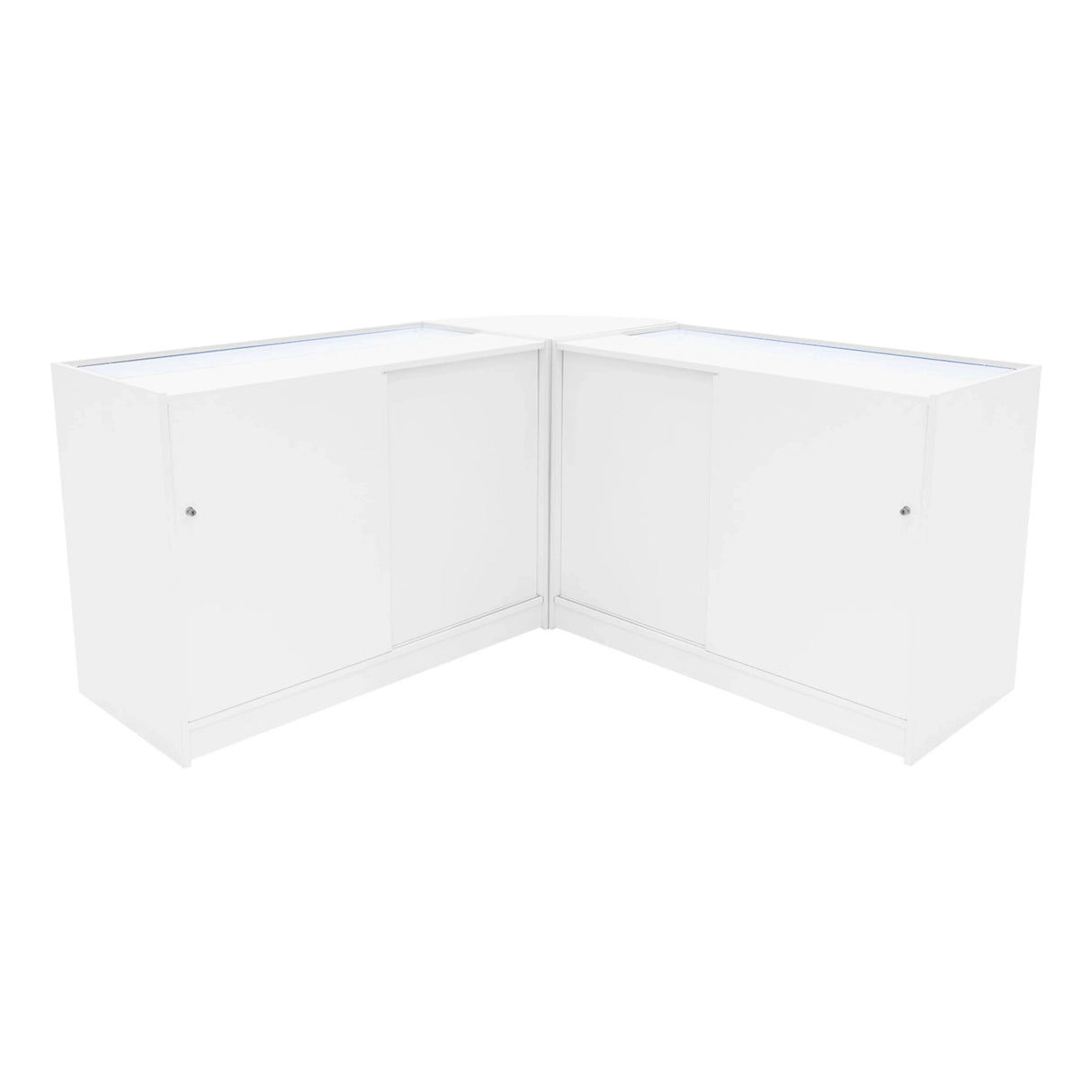 Andromeda LED Shop Counter Set LM60 & 2 x C1200 - White