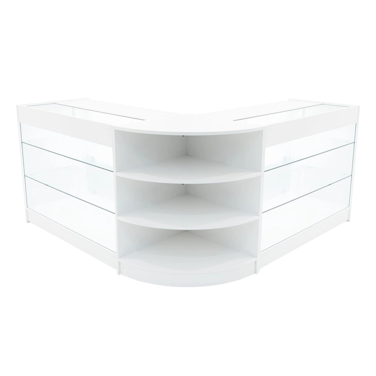 Apollo LED Shop Counter Set LM60 & 2 x K1200 - White