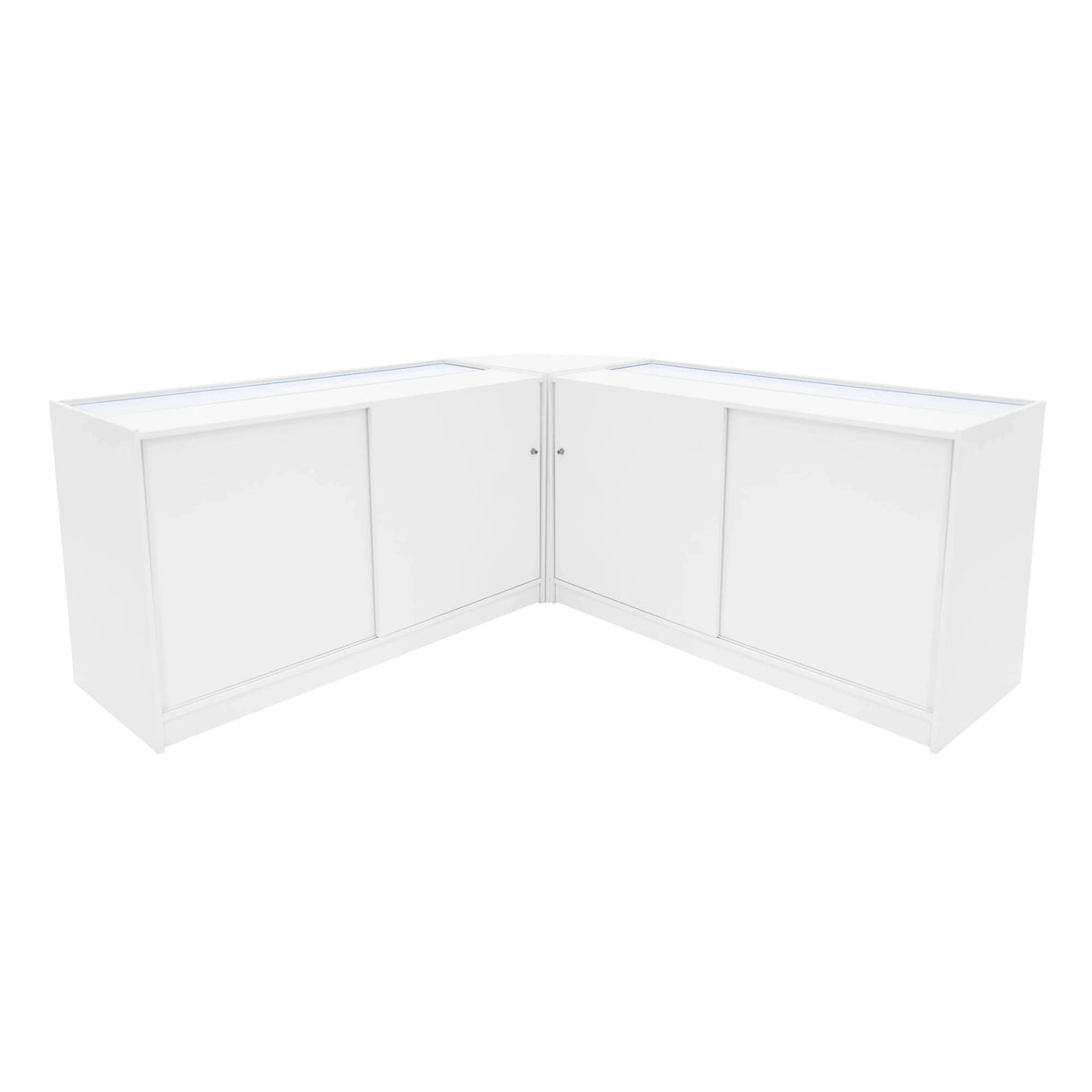 Helios LED Shop Counter Set CM60 & 2 x K1500 - White