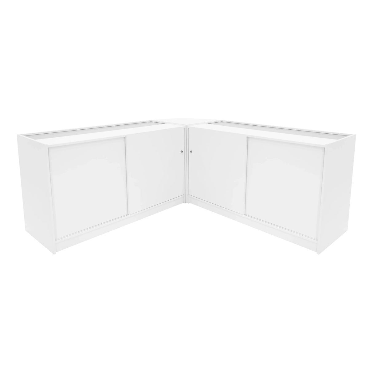 Andromeda LED Shop Counter Set LM60 & 2 x C1500 - White