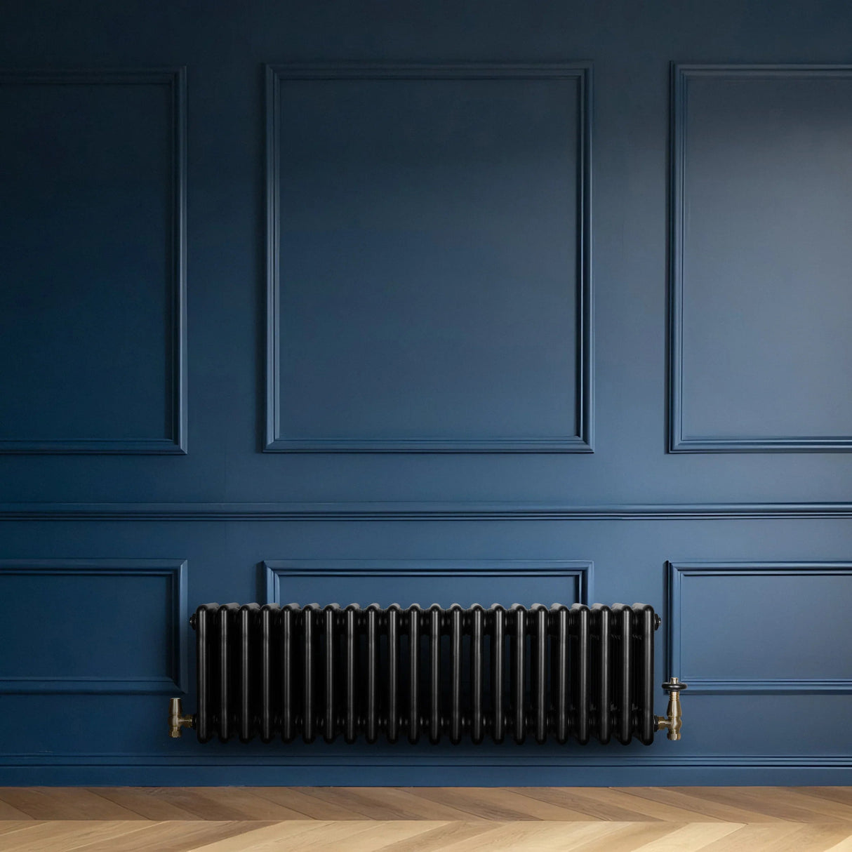 Traditional 4 Column Radiator - 300 x 1010mm – Black
