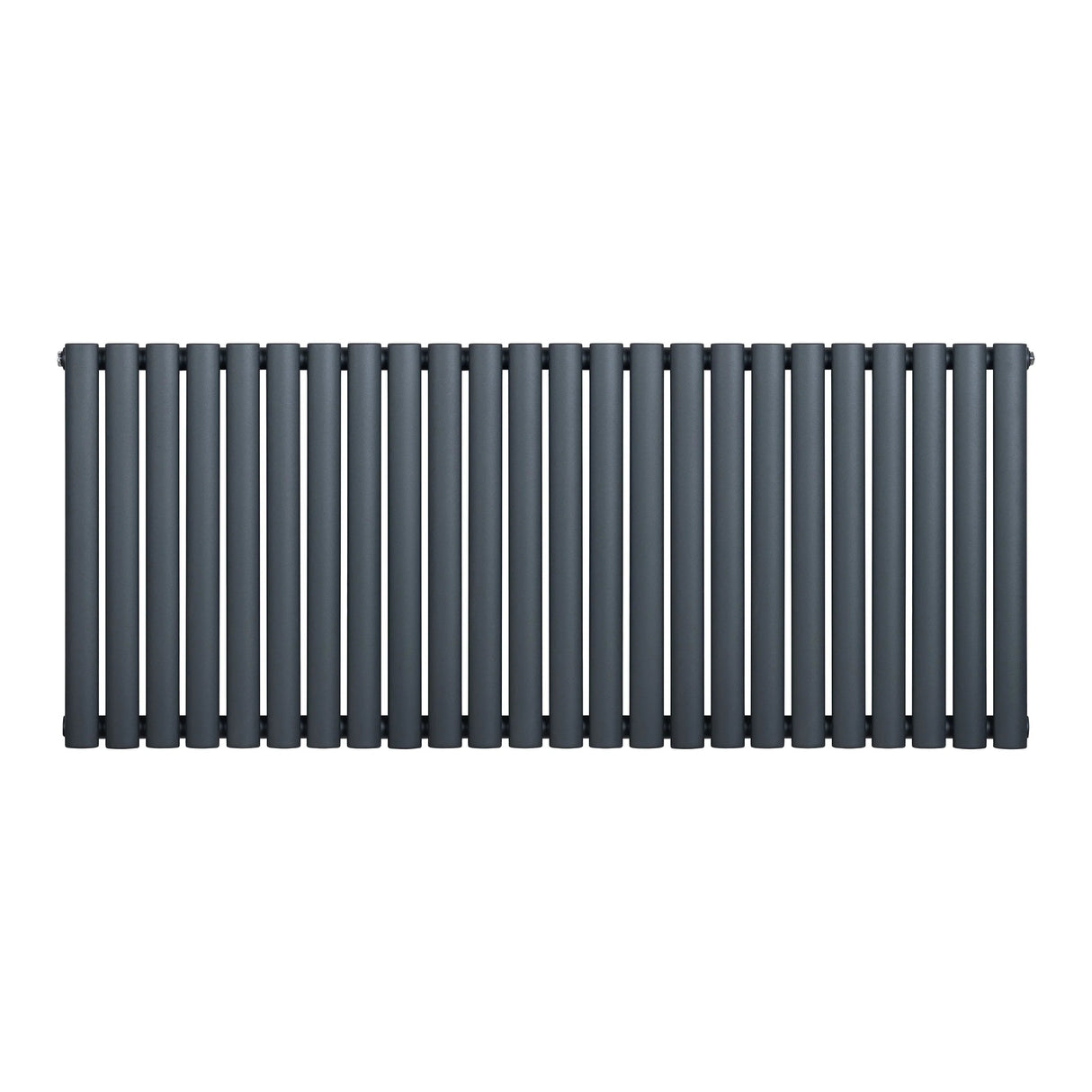 Oval Single Column Radiator - 600 x 1440mm - Anthracite Grey