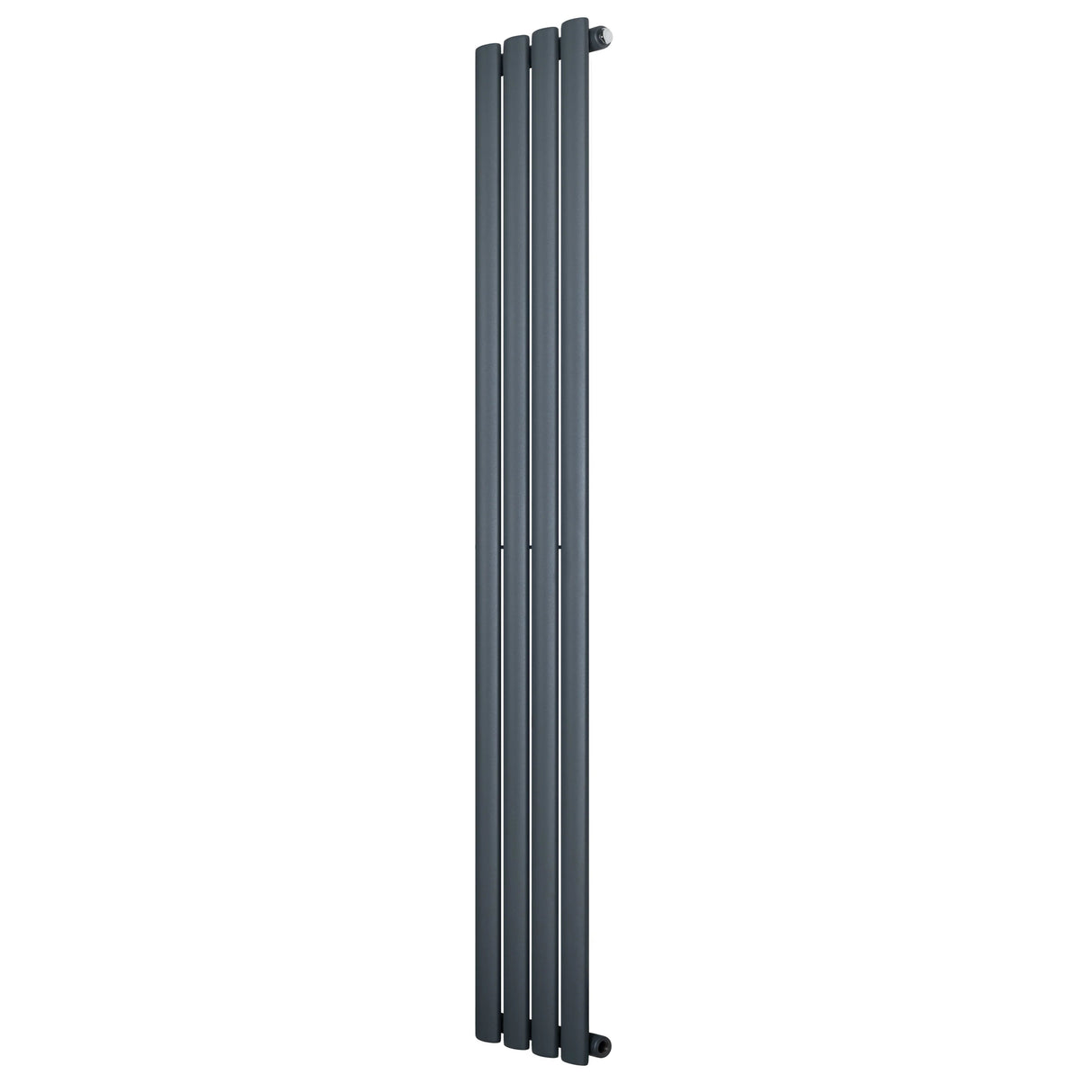Oval Single Column Radiator - 1600 x 240mm - Anthracite Grey