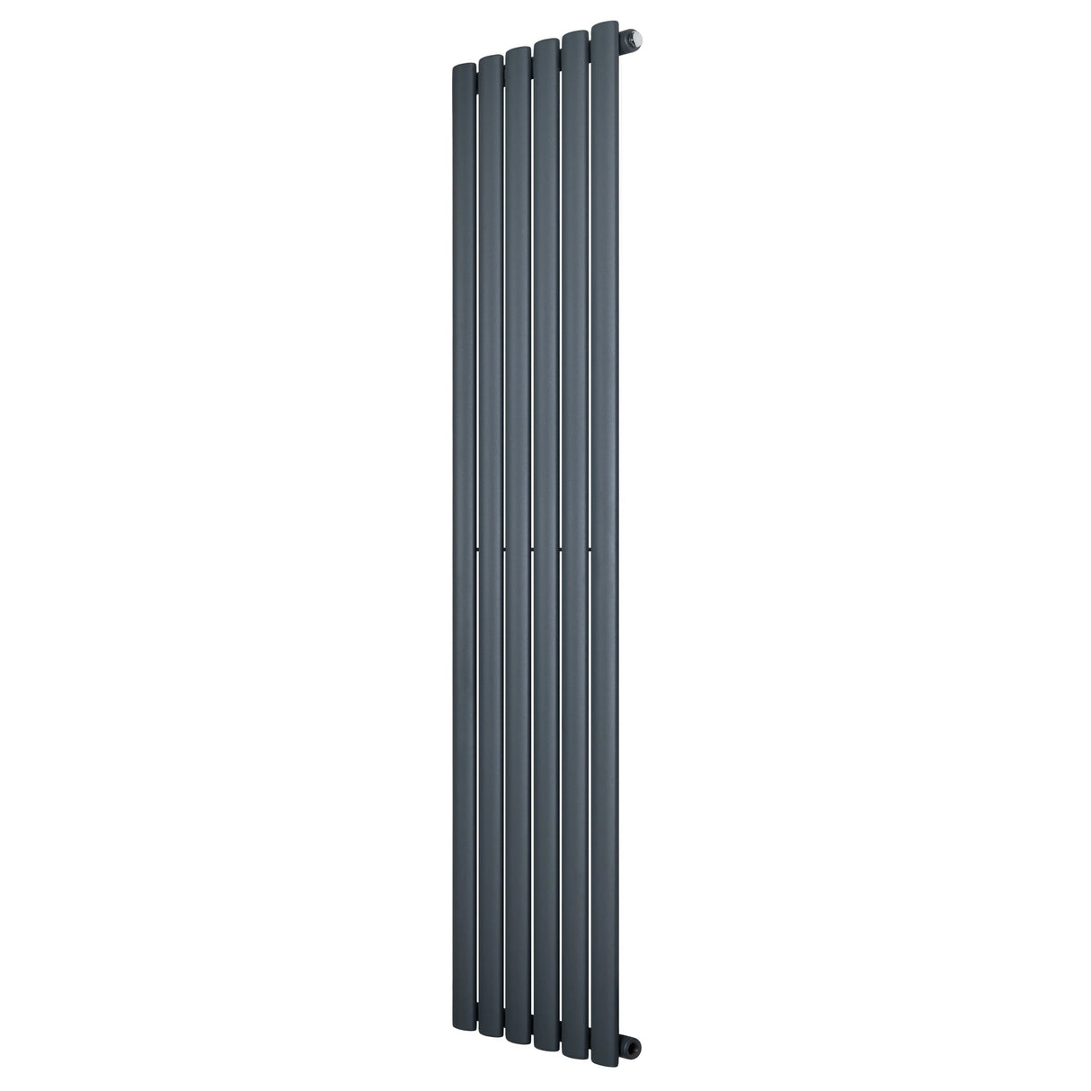 Oval Single Column Radiator - 1600 x 360mm - Anthracite Grey