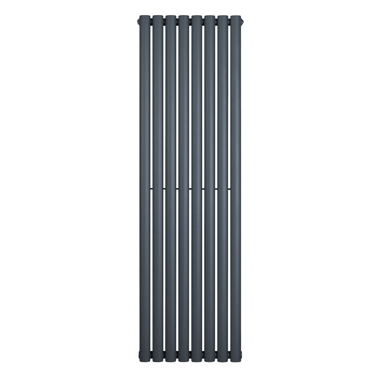 Oval Single Column Radiator - 1600 x 480mm - Anthracite Grey