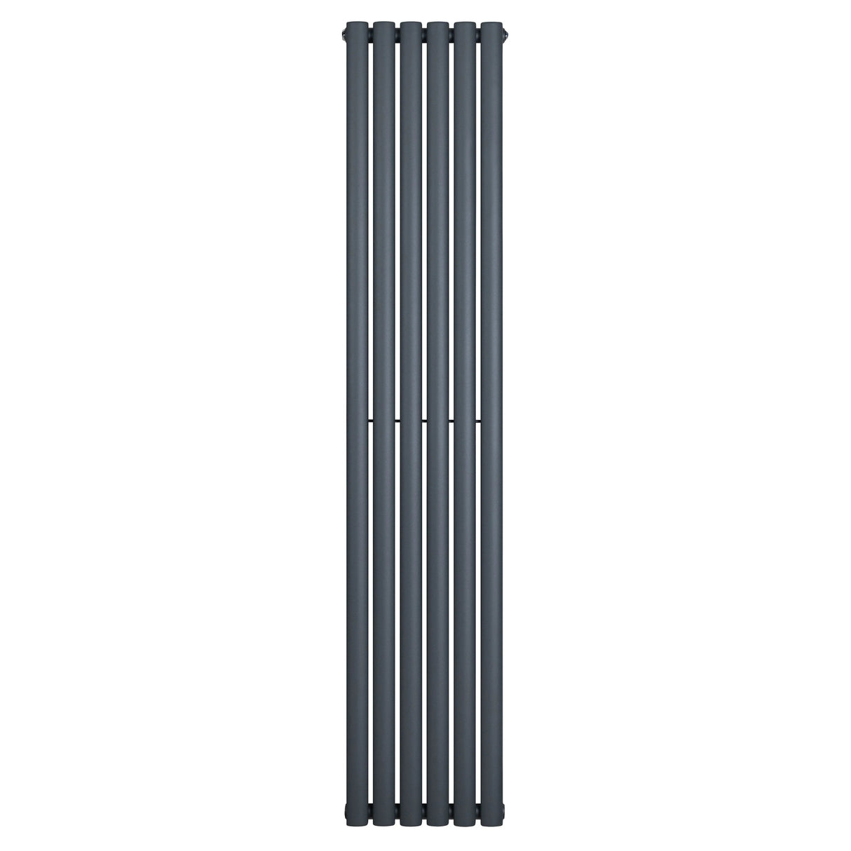 Oval Single Column Radiator - 1800 x 360mm - Anthracite Grey