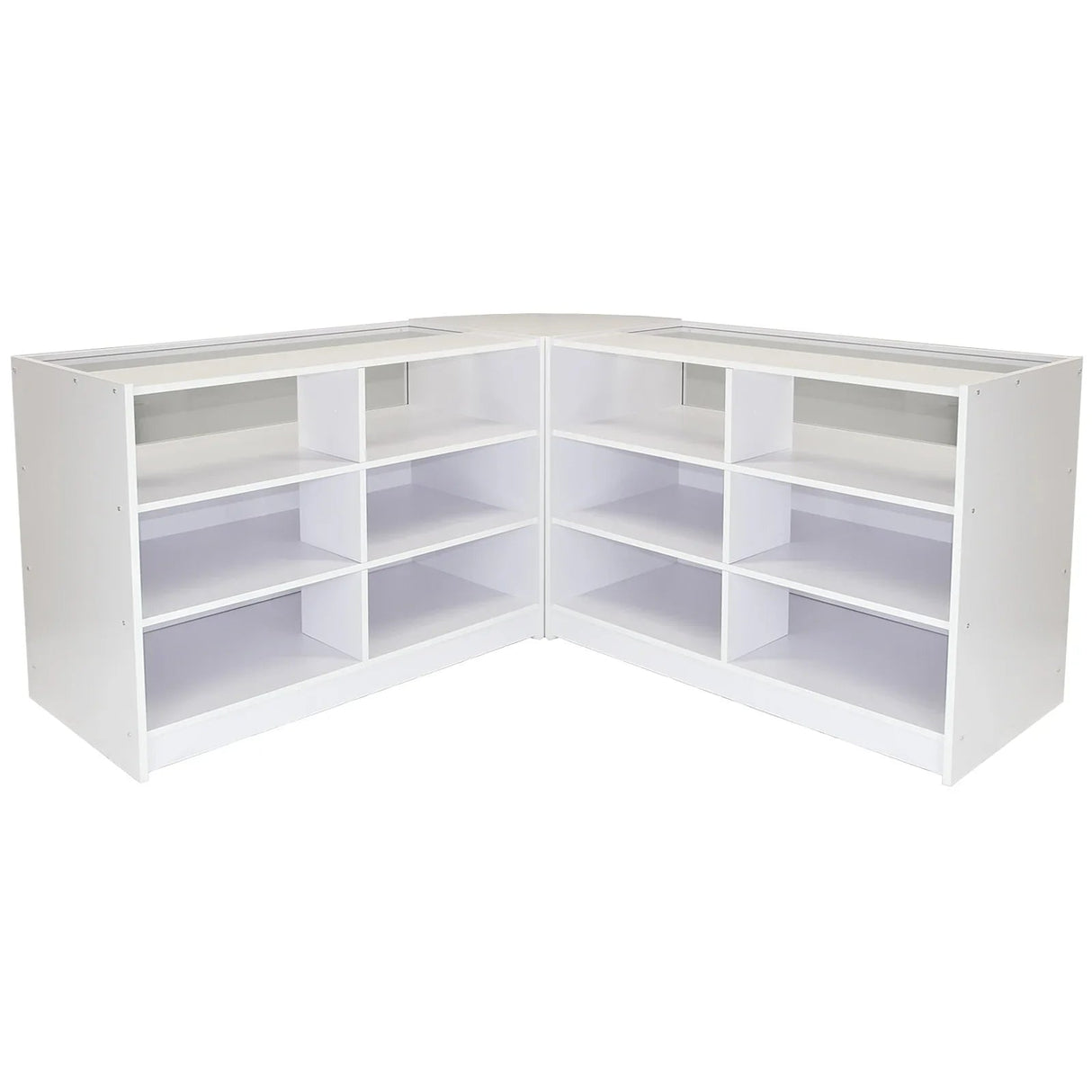 Fusion Brilliant White Shop Counter & Retail Display Set