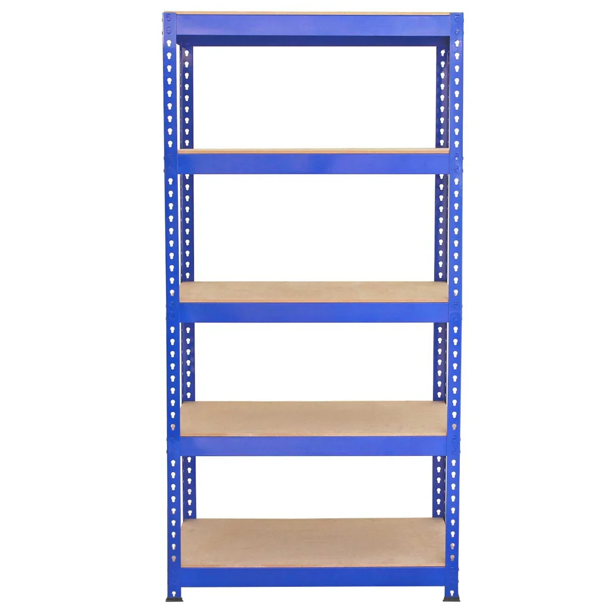 3 x 90cm Q-Rax Blue Metal Racking Units & Workbench & Mallet
