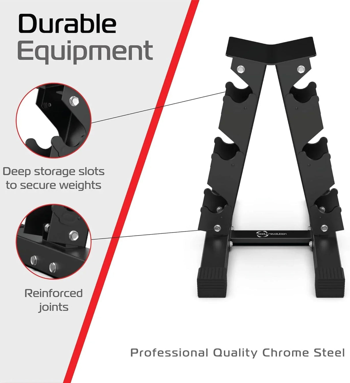 3 Tier Hex Dumbbell Weight Rack