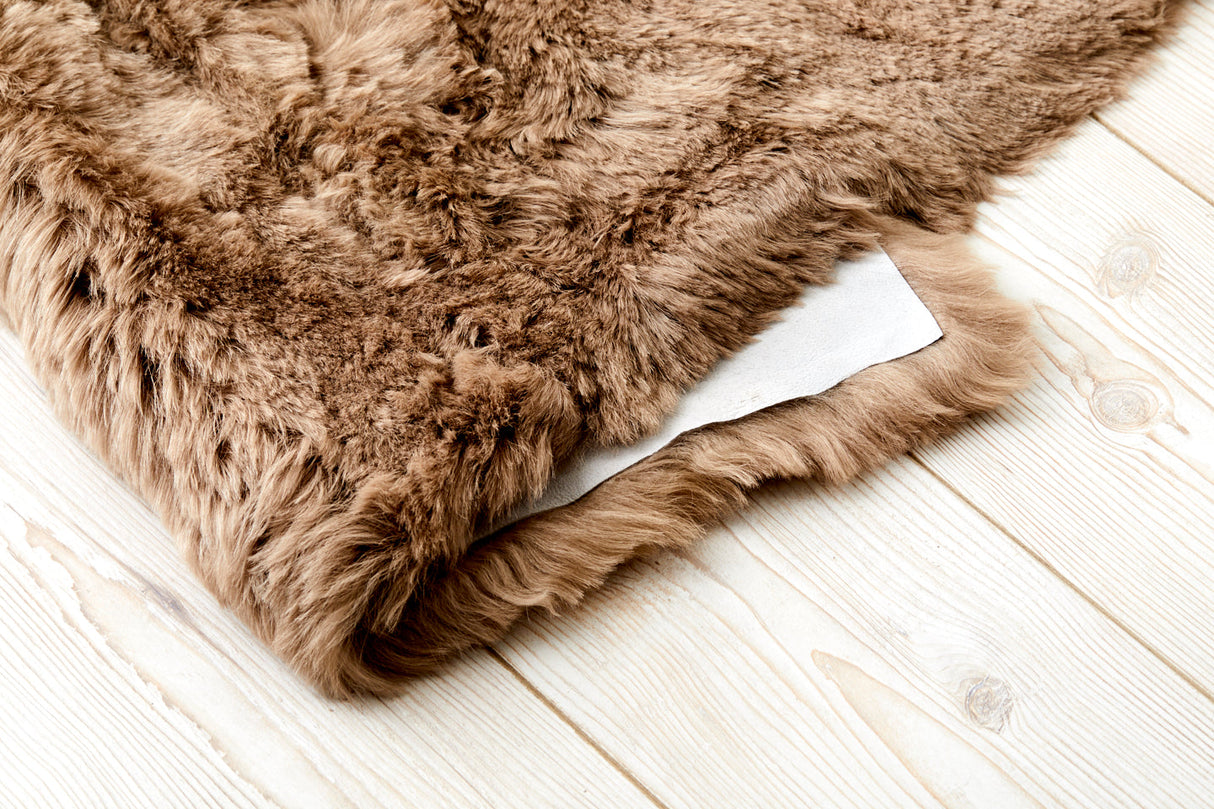 Teddy Bear Brown Shearling Yin Yoga Mat - Naturally beautiful. Free UK next day shipping and gift box.
