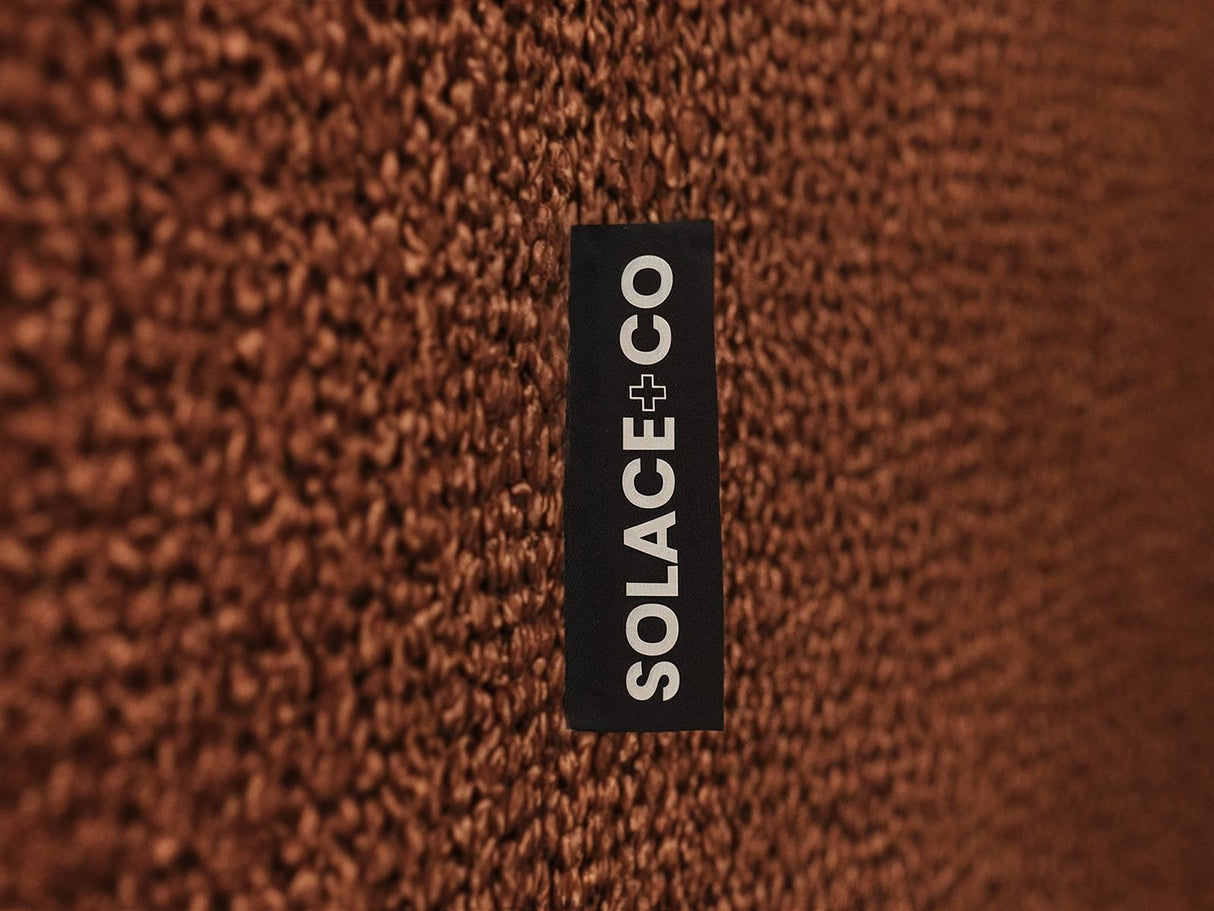 SOLACE+CO Addison 3 Seater Sofa Burnt Orange Chenille