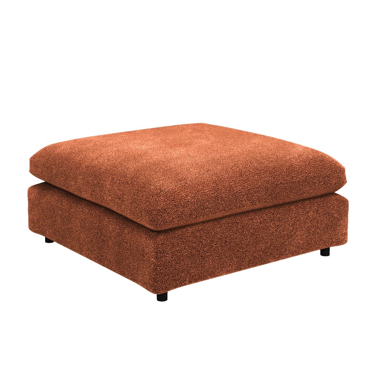 SOLACE+CO Asher Footstool Burnt Orange Chenille