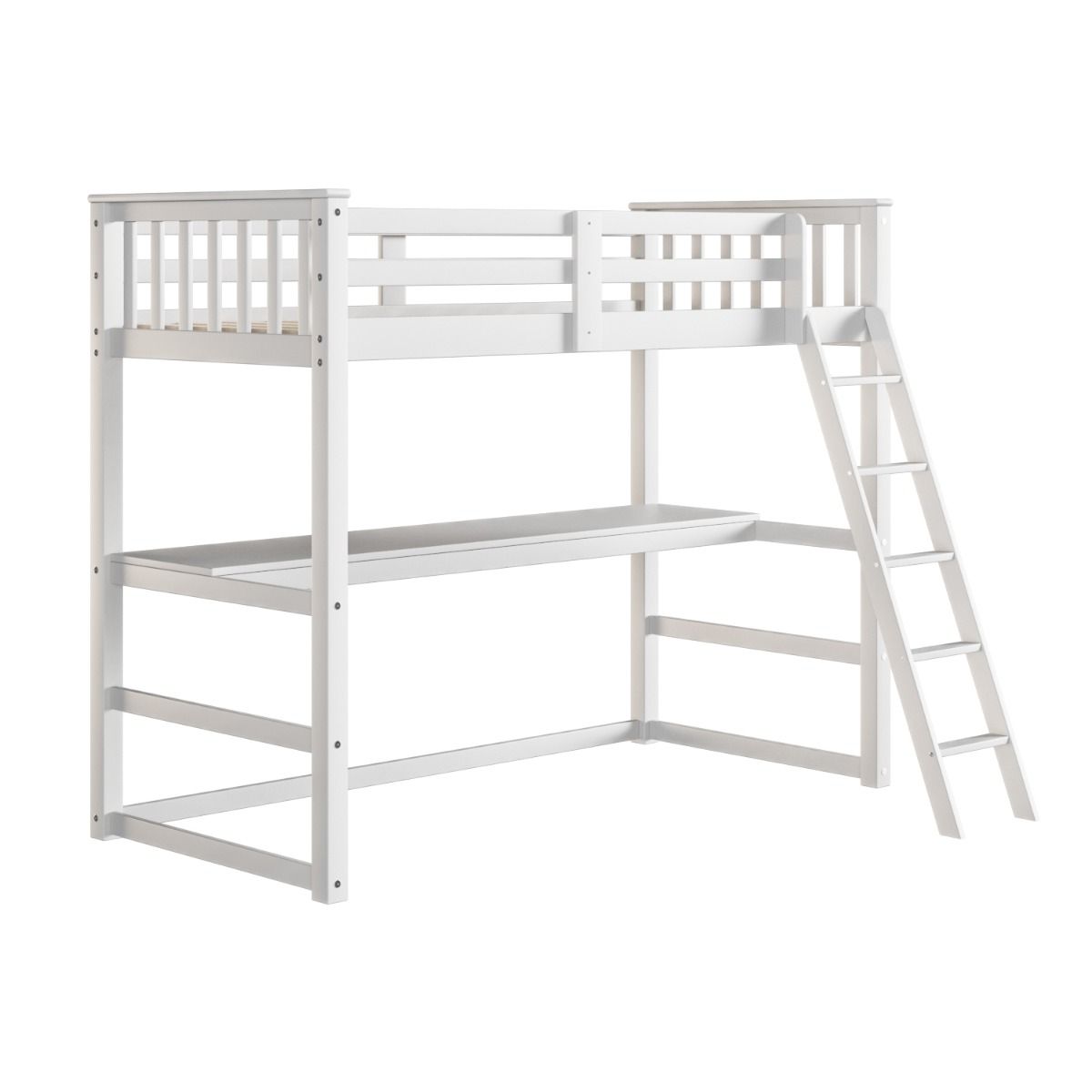 Flair Jules High Sleeper with Desk White