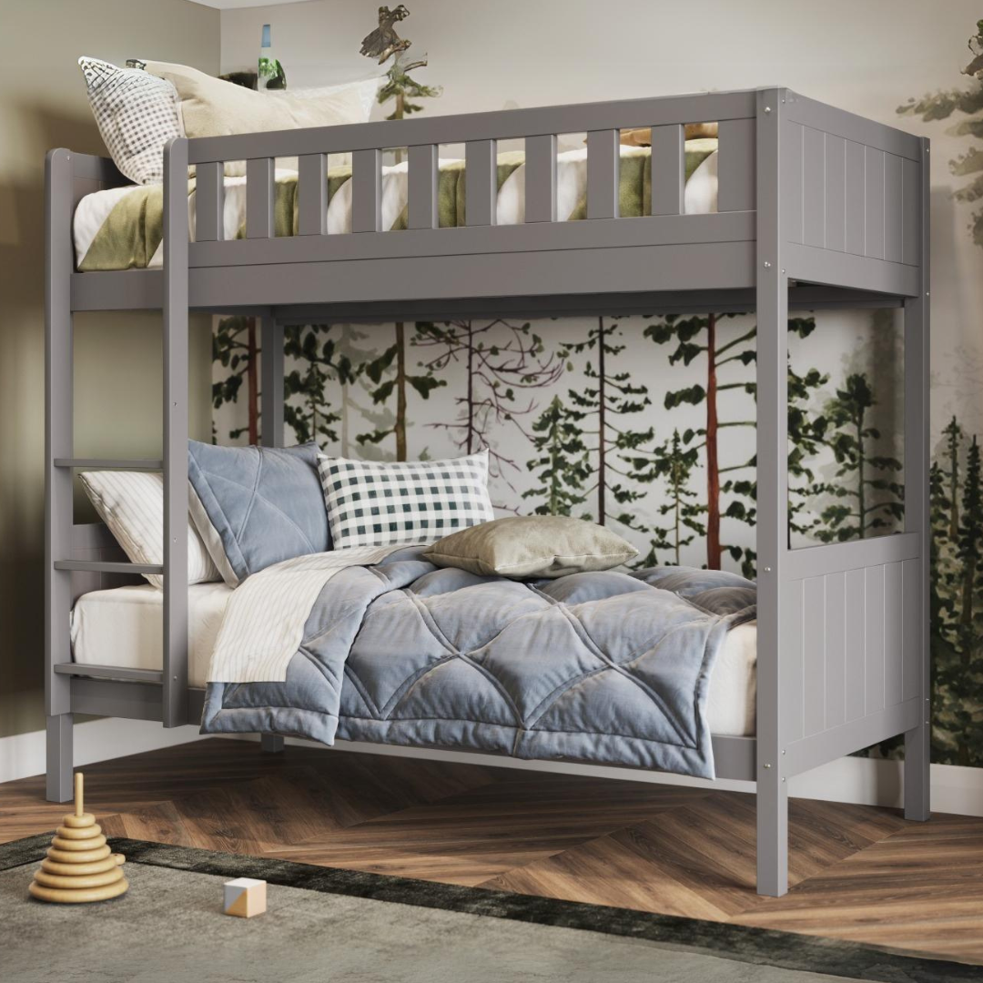 Flair Bea Shorty Wooden Bunk Bed Grey