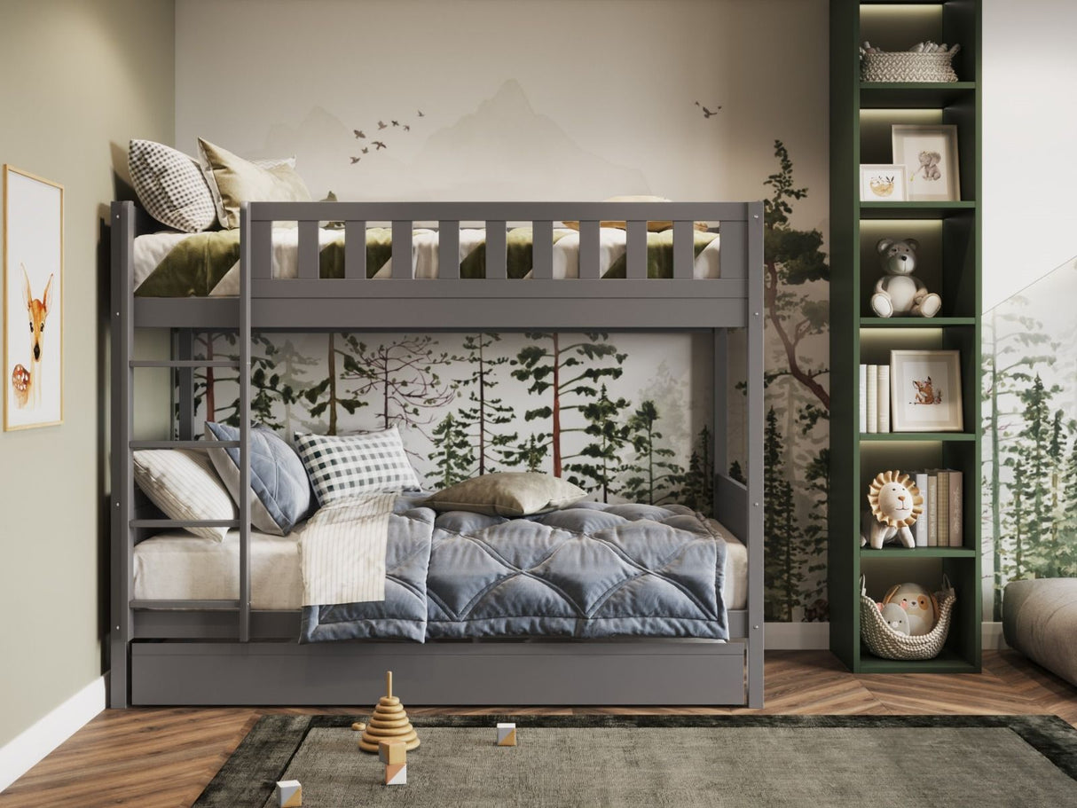 Flair Bea Wooden Bunk Bed Grey