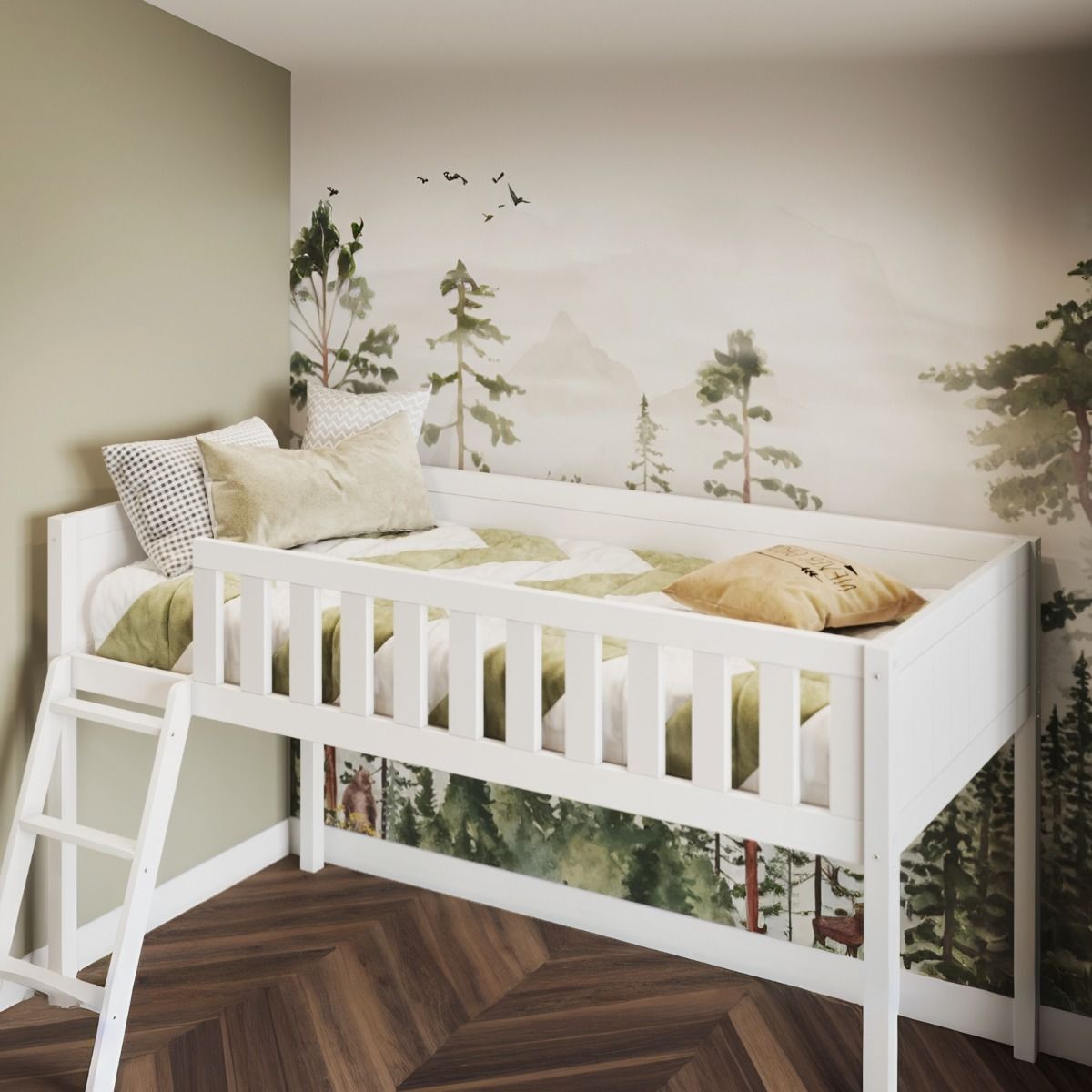 Flair Bea Mid Sleeper Cabin Bed White
