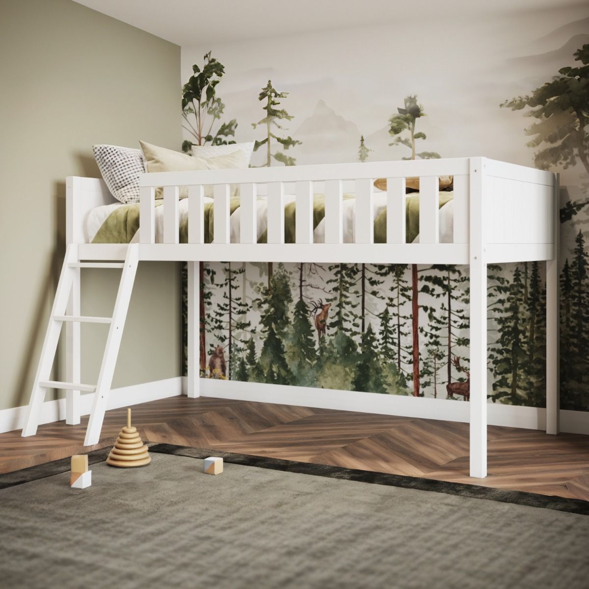 Flair Bea Mid Sleeper Cabin Bed White