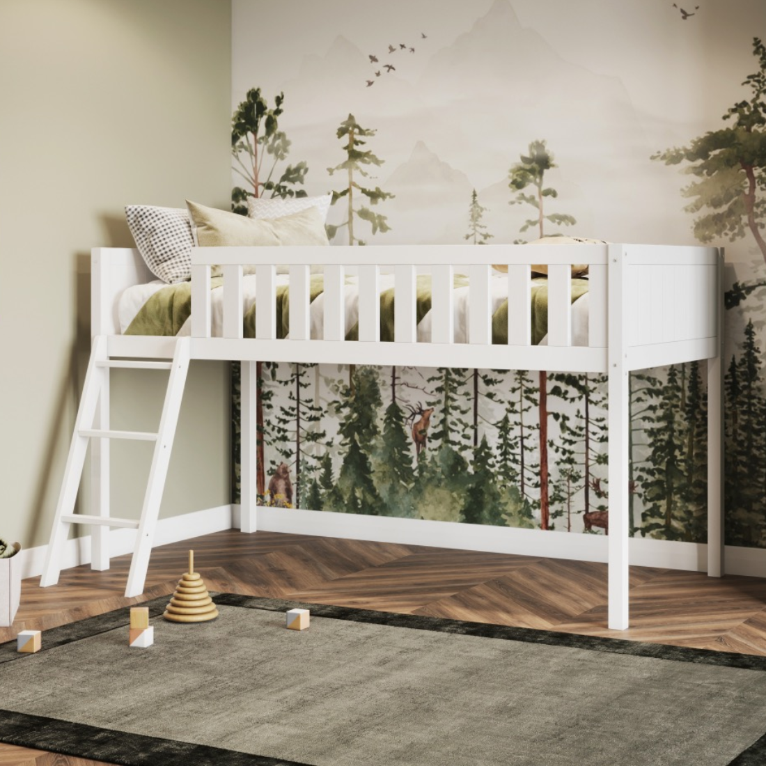 Flair Bea Mid Sleeper Cabin Bed White