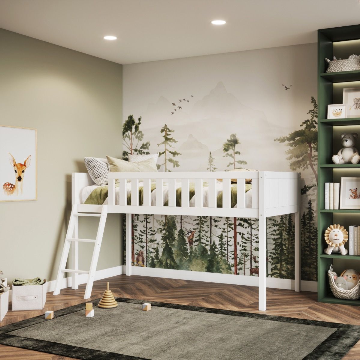 Flair Bea Mid Sleeper Cabin Bed White