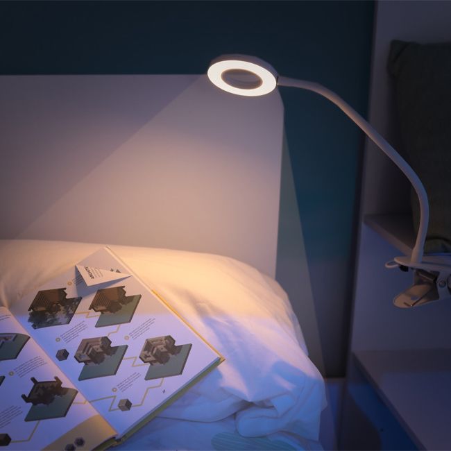 Clip on LED 3 Mode Bendy Light White