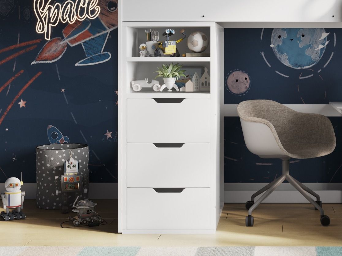 Flair Cosmic Wardrobe White