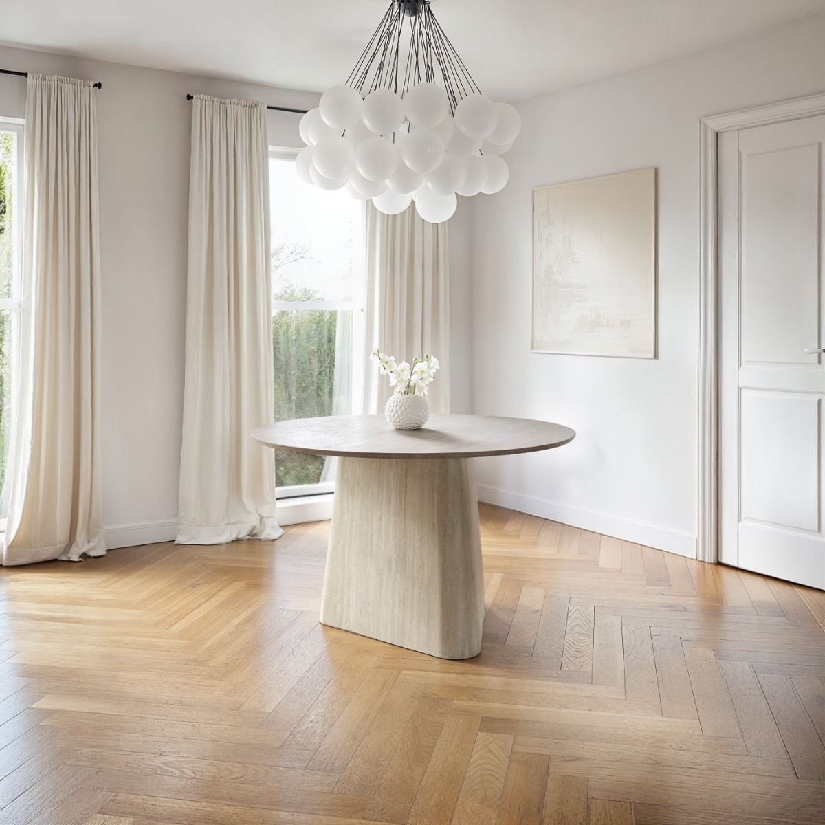 SOLACE+CO Elin Sintered Stone Round Dining Table