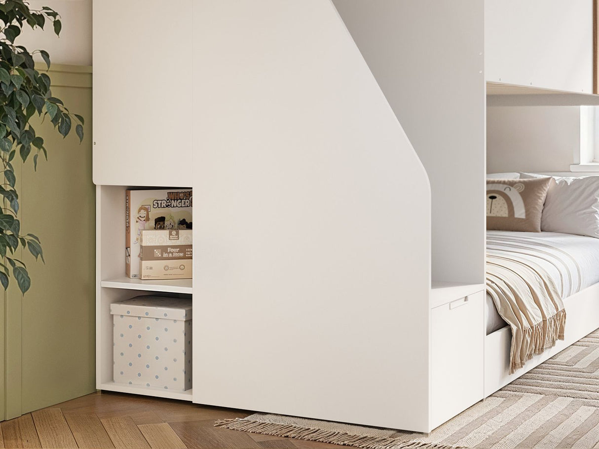 Flair Dreamland House Staircase Bunk White & Oak