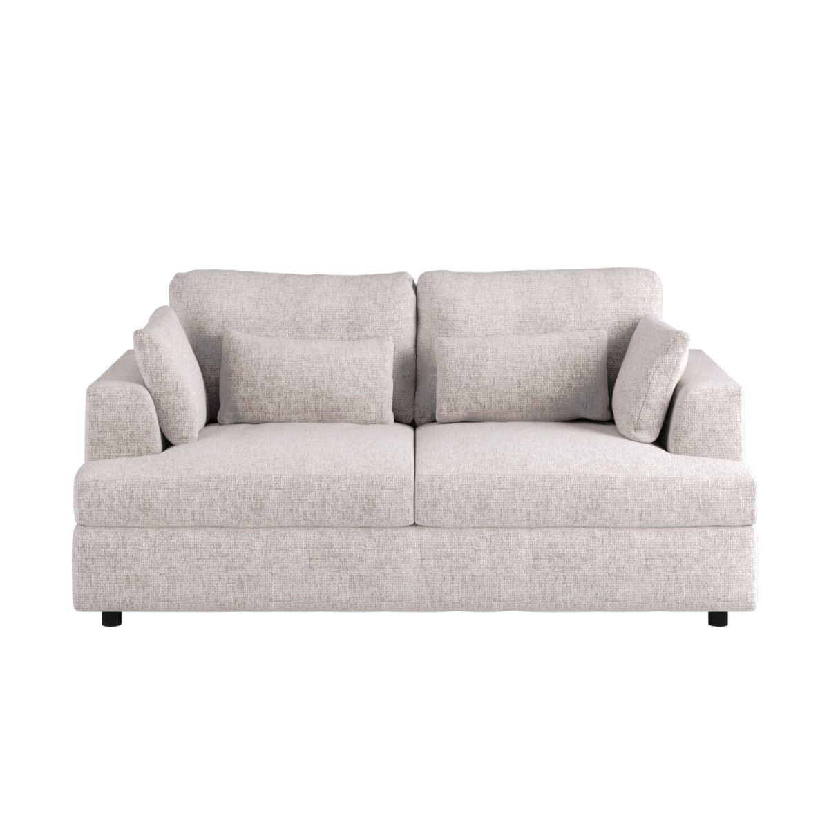 SOLACE+CO Drew 2 Seater Sofa Cream Chenille