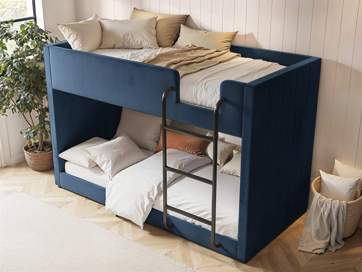 Flair Eden Bunk Bed Navy Velvet