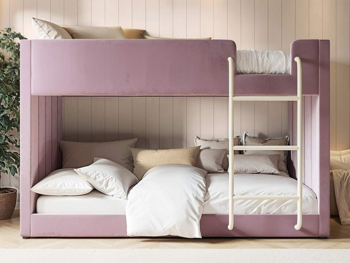 Flair Eden Bunk Bed Pink Velvet