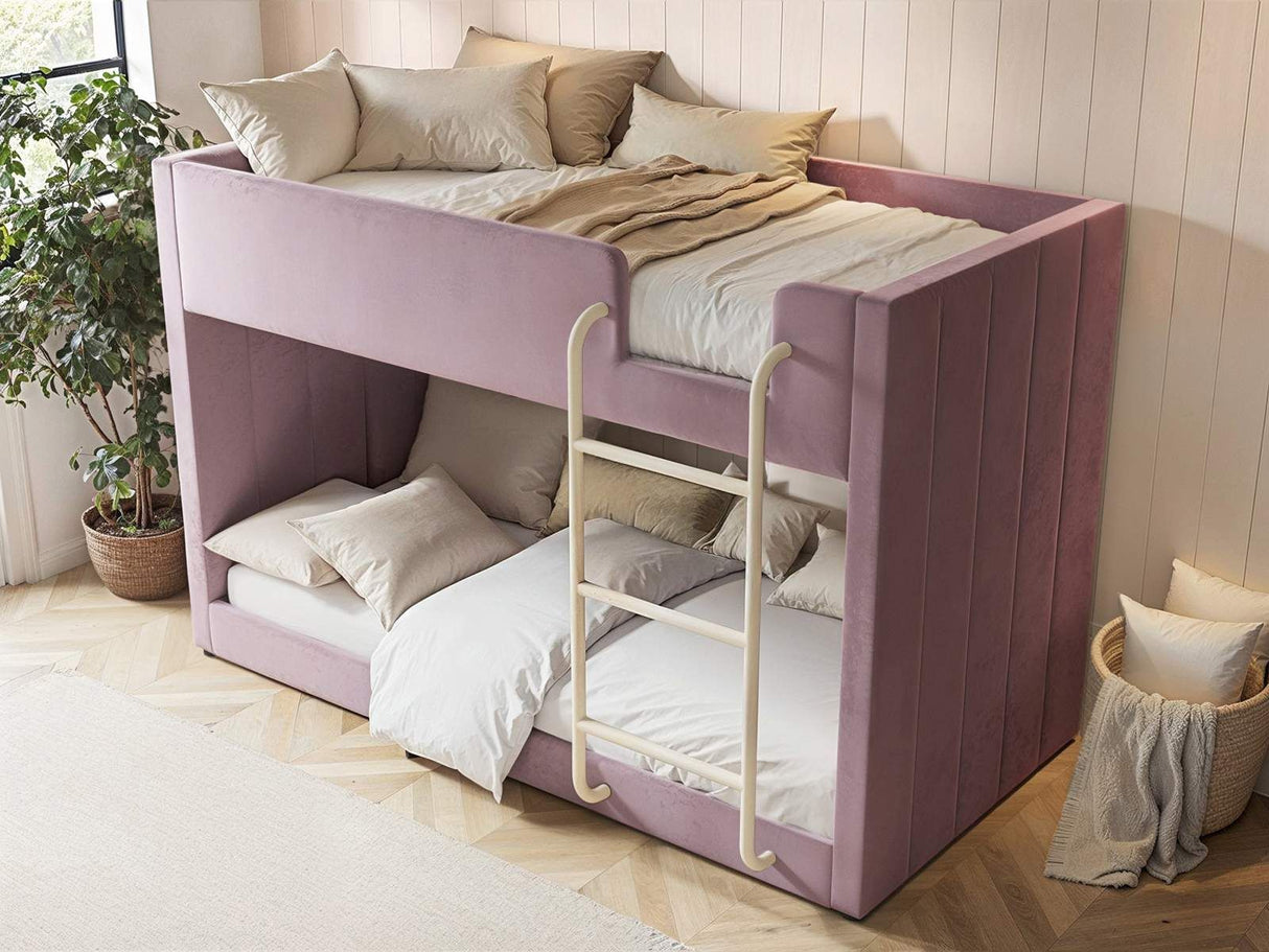 Flair Eden Bunk Bed Pink Velvet