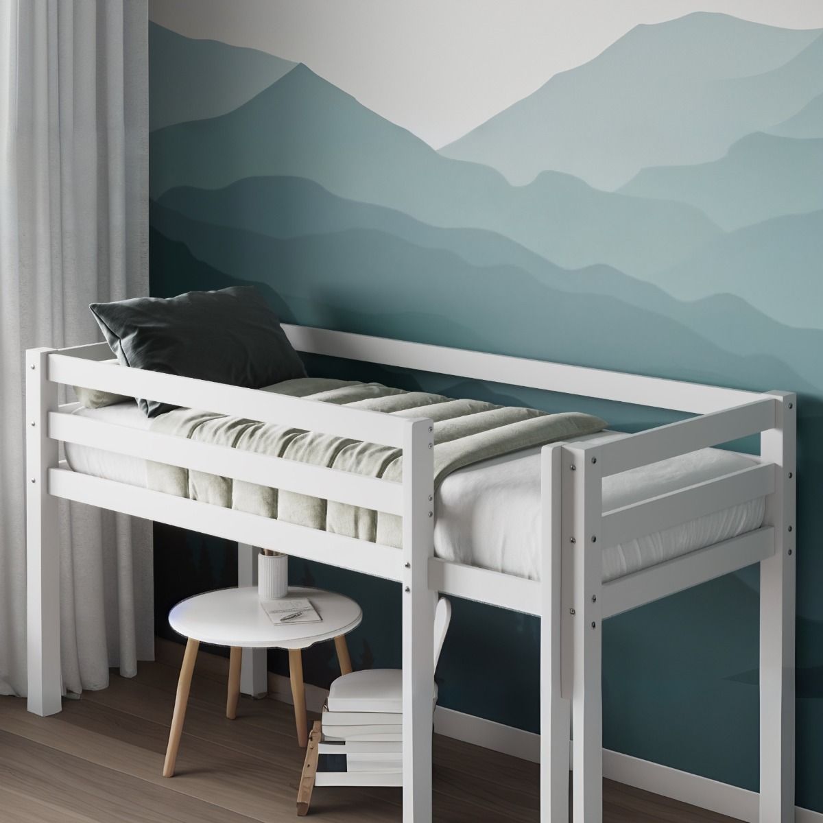 Flair Wooden Elara Shorty Mid Sleeper White