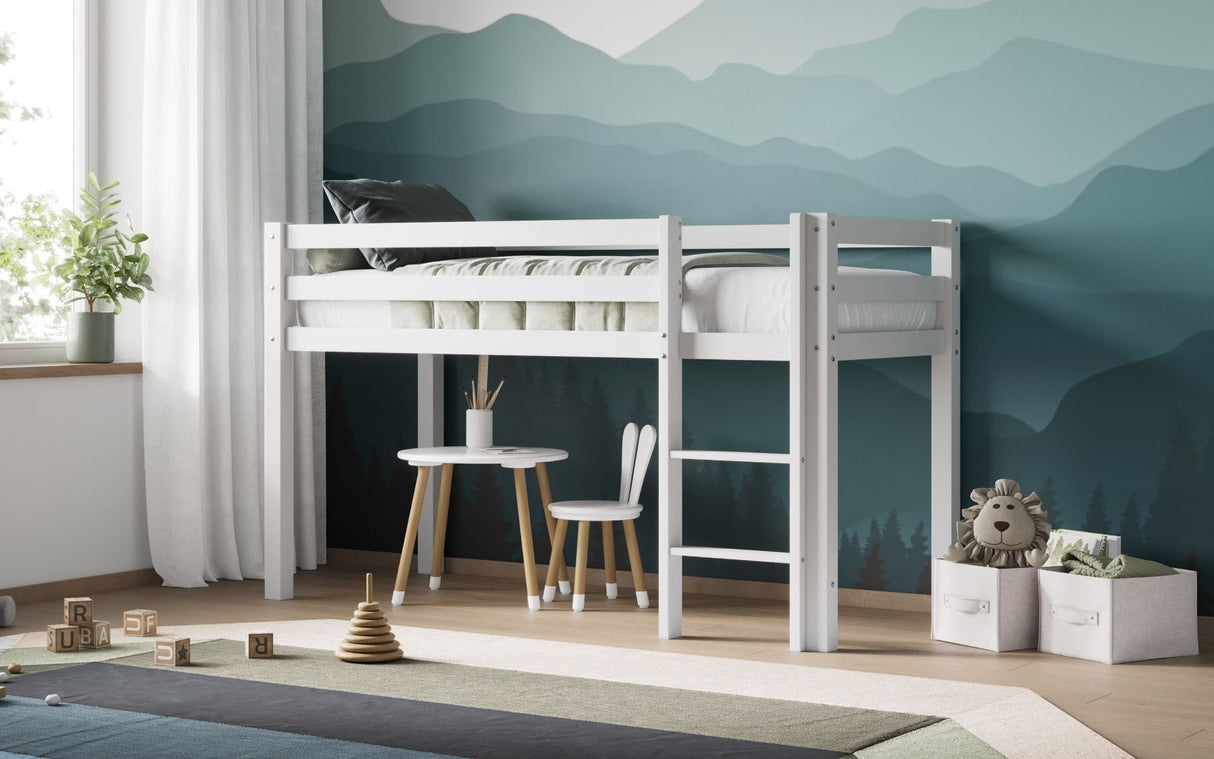 Flair Wooden Elara Shorty Mid Sleeper White