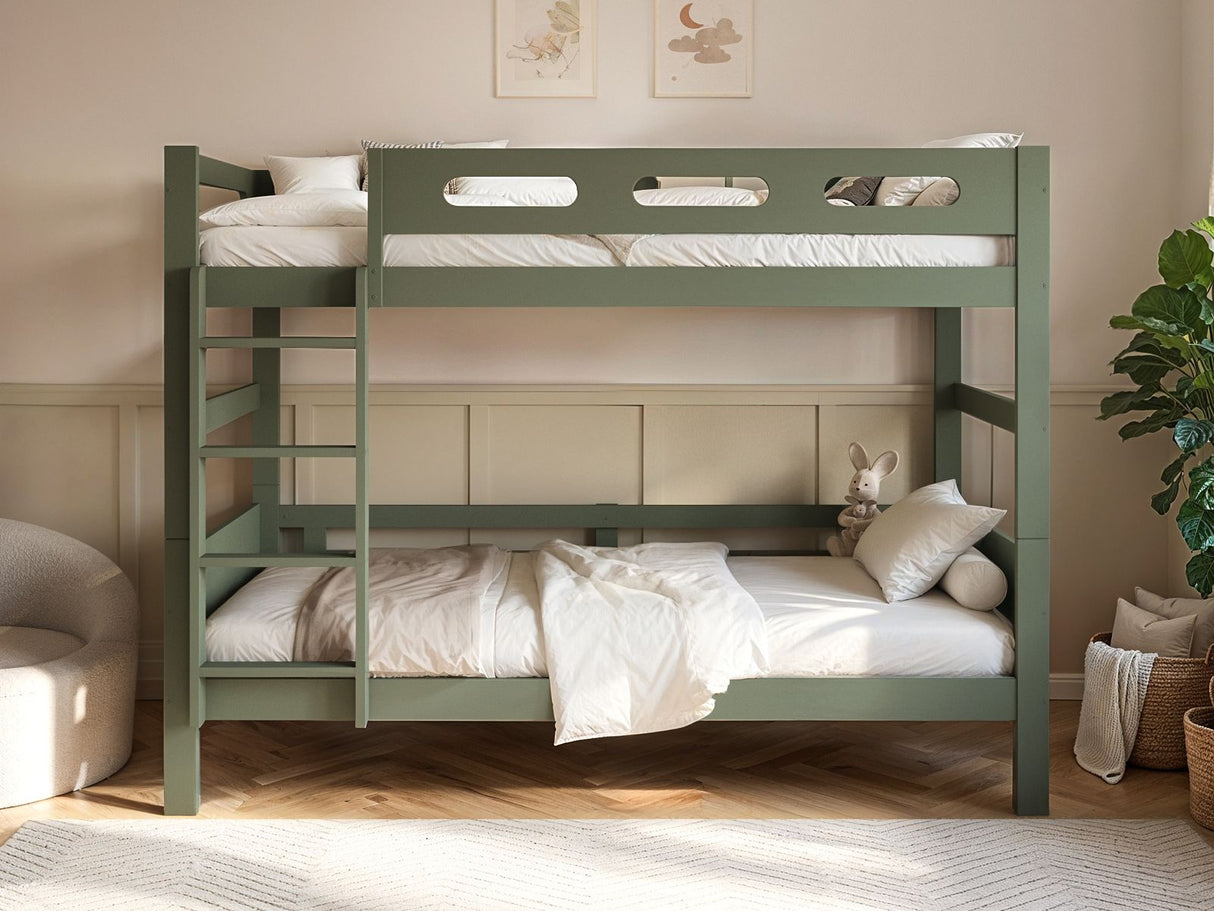 Flair Elijah Detachable Wooden Bunk Bed Green
