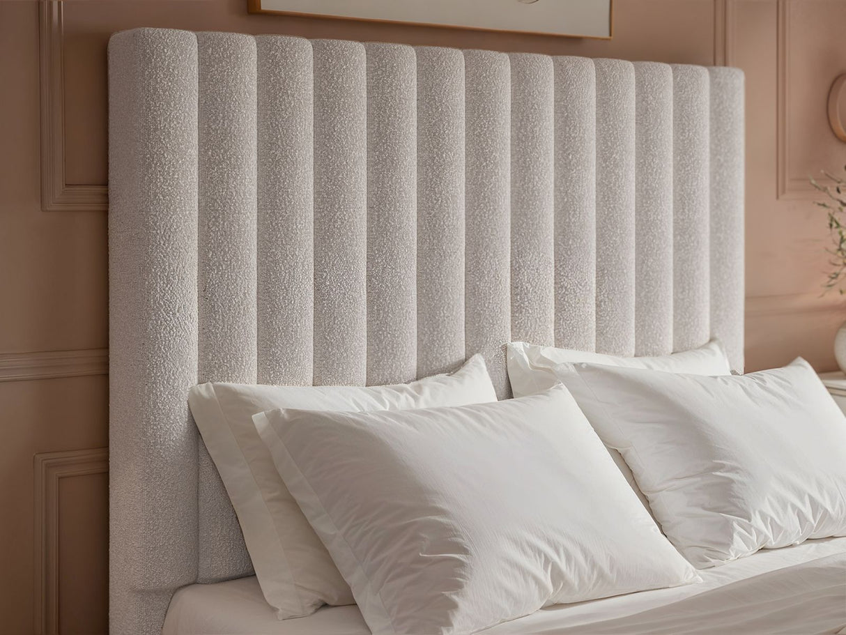 Flair Everley Kingsize Boucle Ottoman Bed Cream