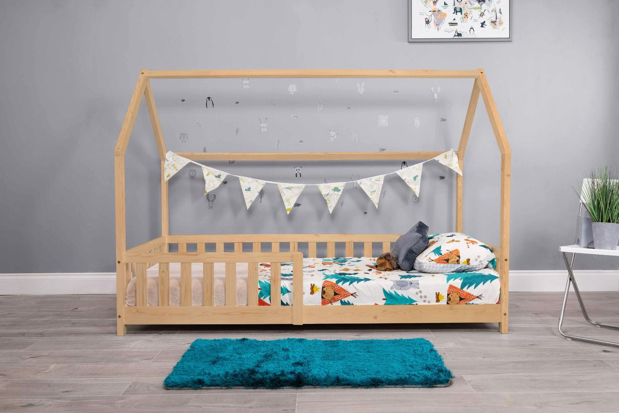 Flair Explorer Single Play House Floor Bed with Rails Olive Green